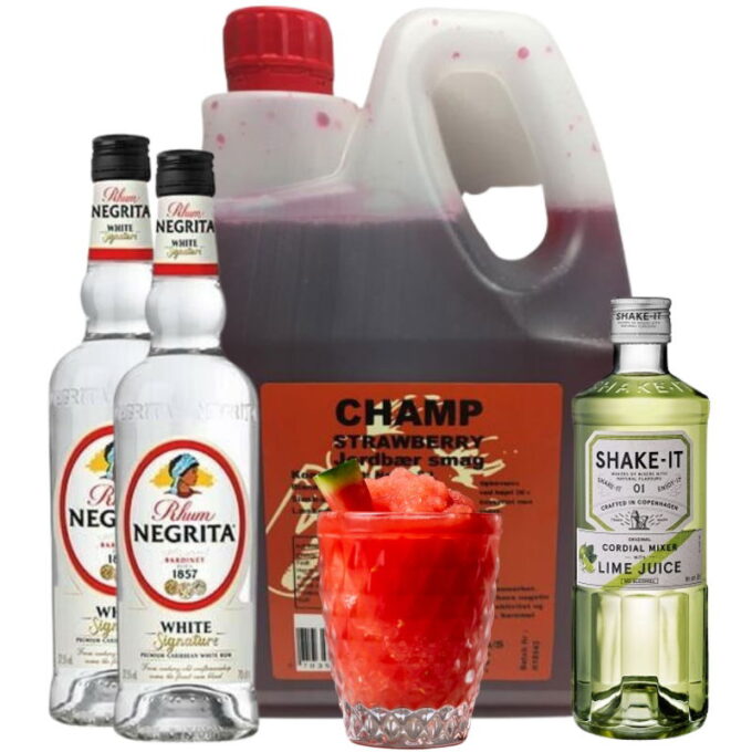 Strawberry Daiquiri Slush Ice Drinkspakke