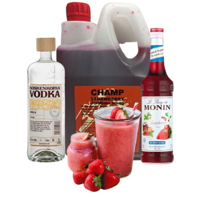 Jordbærdrøm Slush Ice Drinkspakke